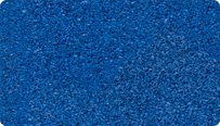 Farbmuster zum WARCO Farbton Enzianblau (wie RAL 5010) für monochrome Oberflächen aus virgin EPDM.