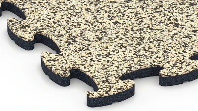 Detailansicht einer WARCO XT Platte mit optimierter Verzahnung und kalibriertem Format. Die präzise Verbindung der Platten ermöglicht eine nahezu fugenlose Flächenoptik mit kaum sichtbaren Fugen.