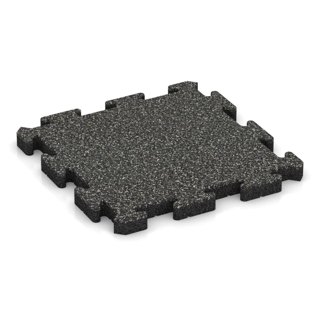 Event-Klickfliese Outdoor von WARCO im Farbdesign Dunkelgrauer Granit mit den Abmessungen 50 x 50 x 4 cm | 0,25 m². Produktfoto von Artikel 5899 in der Aufsicht von schräg vorne.