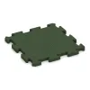 Fitness-Bodenschutzmatte von WARCO im Farbdesign Grasgrün mit den Abmessungen 500 x 500 x 30 mm. Produktfoto von Artikel 2823 in der Aufsicht von schräg vorne.