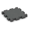 Fitness-Bodenschutzmatte von WARCO im Farbdesign Schiefergrau mit den Abmessungen 500 x 500 x 60 mm. Produktfoto von Artikel 3195 in der Aufsicht von schräg vorne.