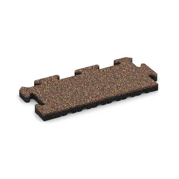 Randplatte von WARCO im Farbdesign Bast & Borke mit den Abmessungen 500 x 235 x 30 mm. Produktfoto von Artikel 4863 in der Aufsicht von schräg vorne.