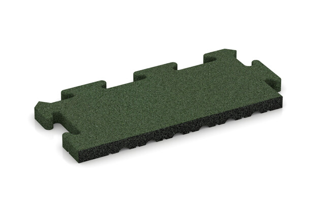 Rand-Abschlussplatte pro (2 Stück) von WARCO im Farbdesign grasgrün mit den Abmessungen 500 x 235 x 30 mm. Produktfoto von Artikel 4912 in der Aufsicht von schräg vorne.
