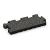 Randplatte von WARCO im Farbdesign Dunkelgrauer Granit mit den Abmessungen 500 x 235 x 40 mm. Produktfoto von Artikel 4945 in der Aufsicht von schräg vorne.