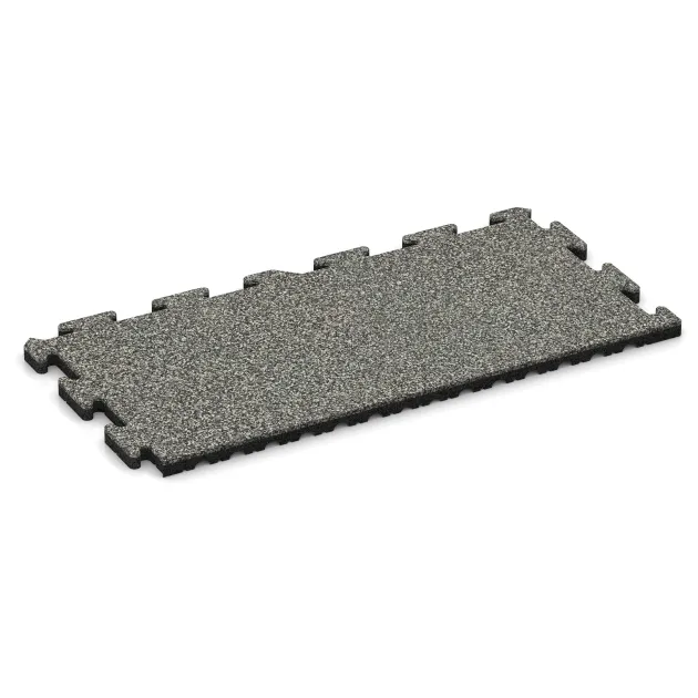 Randplatte HD von WARCO im Farbdesign Grauer Granit mit den Abmessungen 1000 x 485 x 30 mm. Produktfoto von Artikel 5048 in der Aufsicht von schräg vorne.