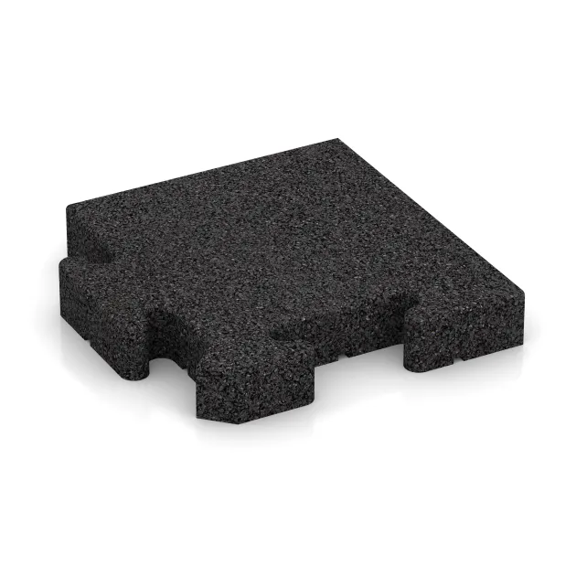Eckplatte von WARCO im Farbdesign Anthrazit mit den Abmessungen 235 x 235 x 40 mm. Produktfoto von Artikel 5008 in der Aufsicht von schräg vorne.