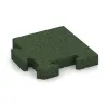 Eckplatte von WARCO im Farbdesign Grasgrün mit den Abmessungen 235 x 235 x 40 mm. Produktfoto von Artikel 5009 in der Aufsicht von schräg vorne.