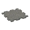Sportboden‑Platte 1,8 cm von WARCO im Farbdesign Grauer Granit mit den Abmessungen 500 x 500 x 18 mm. Produktfoto von Artikel 4210 in der Aufsicht von schräg vorne.