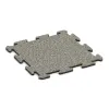 Bodenschutzmatte 1,8 cm HD – Fitness von WARCO im Farbdesign Heller Granit mit den Abmessungen 500 x 500 x 18 mm. Produktfoto von Artikel 3885 in der Aufsicht von schräg vorne.