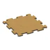 Sportboden‑Platte 1,8 cm von WARCO im Farbdesign Zitronengelb mit den Abmessungen 500 x 500 x 18 mm. Produktfoto von Artikel 6210 in der Aufsicht von schräg vorne.