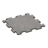 Sportboden‑Platte 1,8 cm von WARCO im Farbdesign Grau Melange mit den Abmessungen 500 x 500 x 18 mm. Produktfoto von Artikel 4585 in der Aufsicht von schräg vorne.