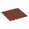 Bodenschutzmatte 1,8 cm HD – Fitness von WARCO im Farbdesign Ziegelrot mit den Abmessungen 1000 x 1000 x 18 mm. Produktfoto von Artikel 0341 in der Aufsicht von schräg vorne.