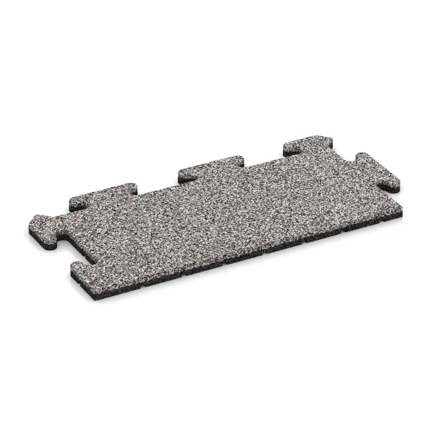 Randplatte HD von WARCO im Farbdesign Grau Melange mit den Abmessungen 500 x 235 x 18 mm. Produktfoto von Artikel 4683 in der Aufsicht von schräg vorne.