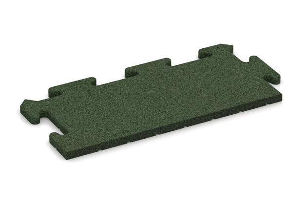 Rand-Abschlussplatte pro (2 Stück) von WARCO im Farbdesign grasgrün mit den Abmessungen 500 x 235 x 18 mm. Produktfoto von Artikel 4818 in der Aufsicht von schräg vorne.