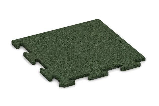 Eck-Abschlussplatte (4 Stück) von WARCO im Farbdesign grasgrün mit den Abmessungen 485 x 485 x 18 mm. Produktfoto von Artikel 4832 in der Aufsicht von schräg vorne.