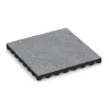 Fallschutzplatte von WARCO im Farbdesign Grau Melange mit den Abmessungen 500 x 500 x 45 mm. Produktfoto von Artikel 4475 in der Aufsicht von schräg vorne.