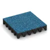 Fallschutzplatte von WARCO im Farbdesign Atlantik mit den Abmessungen 500 x 500 x 100 mm. Produktfoto von Artikel 3712 in der Aufsicht von schräg vorne.