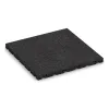 Terrassenfliese 3 cm von WARCO im Farbdesign Anthrazit mit den Abmessungen 400 x 400 x 30 mm. Produktfoto von Artikel 0514 in der Aufsicht von schräg vorne.