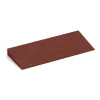 Übergangsrampe 50 × 4,3 cm von WARCO im Farbdesign Ziegelrot mit den Abmessungen 500 x 200 mm | 8 < 43 mm. Produktfoto von Artikel 2237 in der Aufsicht von schräg vorne.