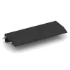 Mauerabdeckung von WARCO im Farbdesign Anthrazit mit den Abmessungen 1000 x 400 x 50/150 mm. Produktfoto von Artikel 2607 in der Aufsicht von schräg vorne.
