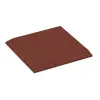 Eck-Platte (zwei Seiten abgeschrägt) von WARCO im Farbdesign Ziegelrot mit den Abmessungen 500 x 500 x 30 mm. Produktfoto von Artikel 0462 in der Aufsicht von schräg vorne.