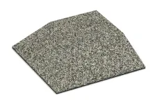 Eck-Platte (zwei Seiten abgeschrägt)