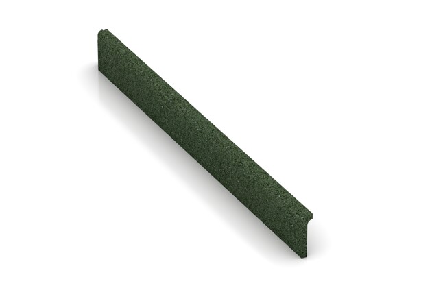 Wandschutz Sockelleiste von WARCO im Farbdesign grasgrün mit den Abmessungen 750 x 80 x 20 mm. Produktfoto von Artikel 2265 in der Aufsicht von schräg vorne.