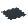 Fitnessboden Kompakt von WARCO im Farbdesign Leicht Blau Gesprenkelt mit den Abmessungen 485 x 485 x 8 mm | 0,235 m². Produktfoto von Artikel 0917 in der Aufsicht von schräg vorne.
