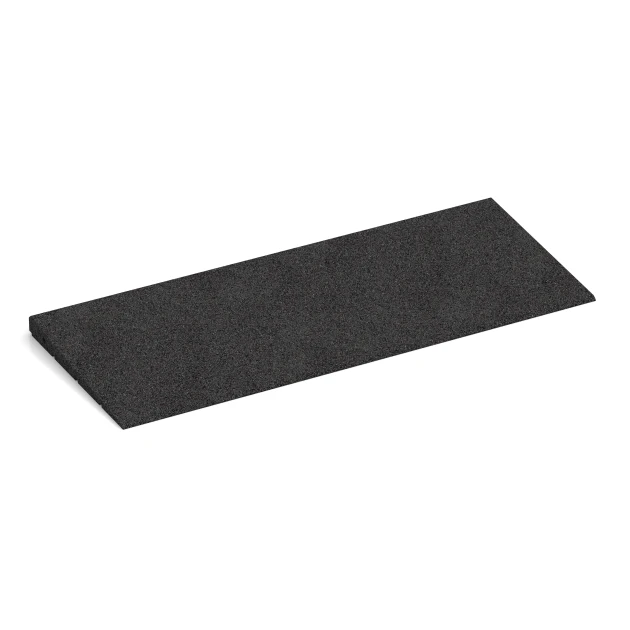 Schwellenrampe 75 cm von WARCO im Farbdesign Anthrazit mit den Abmessungen 75 x 30 cm | 8 < 30 mm. Produktfoto von Artikel 2348 in der Aufsicht von schräg vorne.