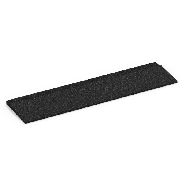 Übergangsrampe von WARCO im Farbdesign Anthrazit mit den Abmessungen 100 × 25 cm | 1 < 3 cm. Produktfoto von Artikel 6595 in der Aufsicht von schräg vorne.