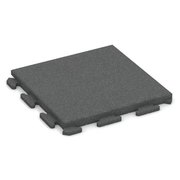 Gehwegplatte Classic von WARCO im Farbdesign Schiefergrau mit den Abmessungen 500 x 500 x 40 mm. Produktfoto von Artikel 1389 in der Aufsicht von schräg vorne.