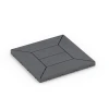 Kassettenmuster – Klickfliese von WARCO im Farbdesign Silbergrau mit den Abmessungen 30 x 30 x 2 cm | 0,090 m². Produktfoto von Artikel 6348 in der Aufsicht von schräg vorne.