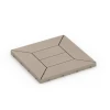 Kassettenmuster – Klickfliese von WARCO im Farbdesign Vanille mit den Abmessungen 30 x 30 x 2 cm. Produktfoto von Artikel 6350 in der Aufsicht von schräg vorne.