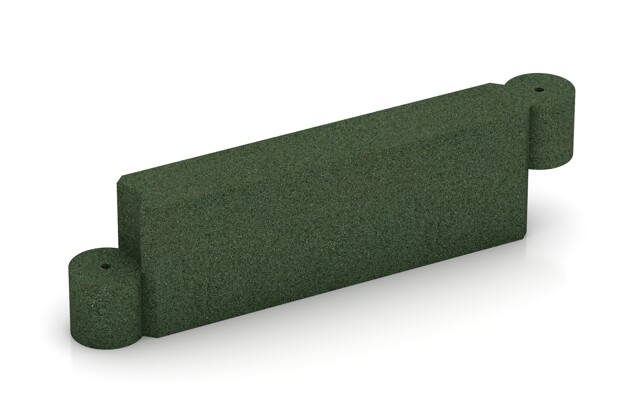 Randstein Kettenelement von WARCO im Farbdesign grasgrün mit den Abmessungen 1000 x 300 x 154 mm. Produktfoto von Artikel 2576 in der Aufsicht von schräg vorne.