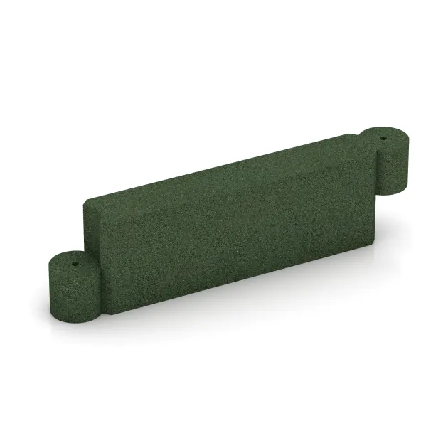 Kettenelement von WARCO im Farbdesign Grasgrün mit den Abmessungen 1000 x 150 x 300 mm. Produktfoto von Artikel 2576 in der Aufsicht von schräg vorne.