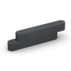 Gummi-Randstein von WARCO im Farbdesign Schiefergrau mit den Abmessungen 100 x 15 x 30 cm. Produktfoto von Artikel 6642 in der Aufsicht von schräg vorne.