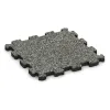 Fitnessmatte Premium 2 cm von WARCO im Farbdesign Grauer Granit mit den Abmessungen 306 x 306 x 20 mm. Produktfoto von Artikel 3721 in der Aufsicht von schräg vorne.