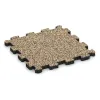Fitnessmatte Premium 2 cm von WARCO im Farbdesign Travertin mit den Abmessungen 306 x 306 x 20 mm. Produktfoto von Artikel 3713 in der Aufsicht von schräg vorne.