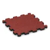 Fitnessmatte Premium 2 cm von WARCO im Farbdesign Korallenrot mit den Abmessungen 306 x 306 x 20 mm. Produktfoto von Artikel 4262 in der Aufsicht von schräg vorne.