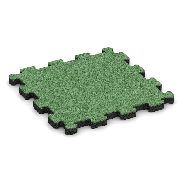 Fitnessmatte Premium 2 cm von WARCO im Farbdesign Blassgrün mit den Abmessungen 306 x 306 x 20 mm. Produktfoto von Artikel 4260 in der Aufsicht von schräg vorne.