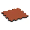 Fitnessmatte Premium 2 cm von WARCO im Farbdesign Hellrot-Orange mit den Abmessungen 306 x 306 x 20 mm. Produktfoto von Artikel 5985 in der Aufsicht von schräg vorne.