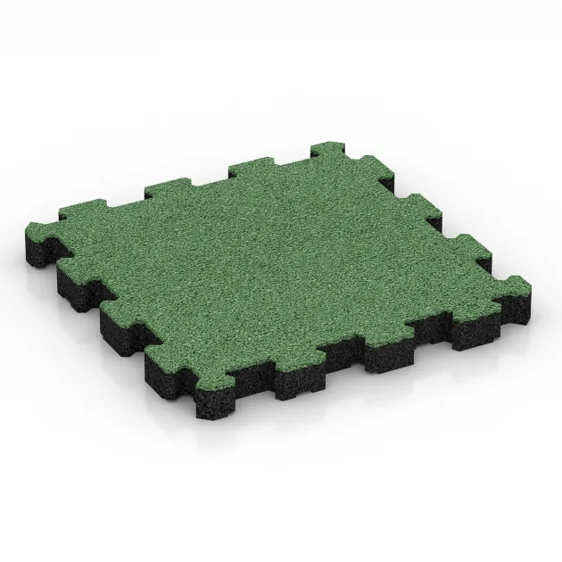 Sportboden – fugenlos von WARCO im Farbdesign Blassgrün mit den Abmessungen 306 x 306 x 30 mm. Produktfoto von Artikel 4250 in der Aufsicht von schräg vorne.