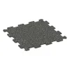 Fitnessboden Kompakt von WARCO im Farbdesign Dunkelgrauer Granit mit den Abmessungen 485 x 485 x 8 mm | 0,235 m². Produktfoto von Artikel 0882 in der Aufsicht von schräg vorne.