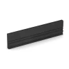 Gummi-Tiefbord von WARCO im Farbdesign Anthrazit mit den Abmessungen 100 x 5 x 25 cm. Produktfoto von Artikel 3784 in der Aufsicht von schräg vorne.