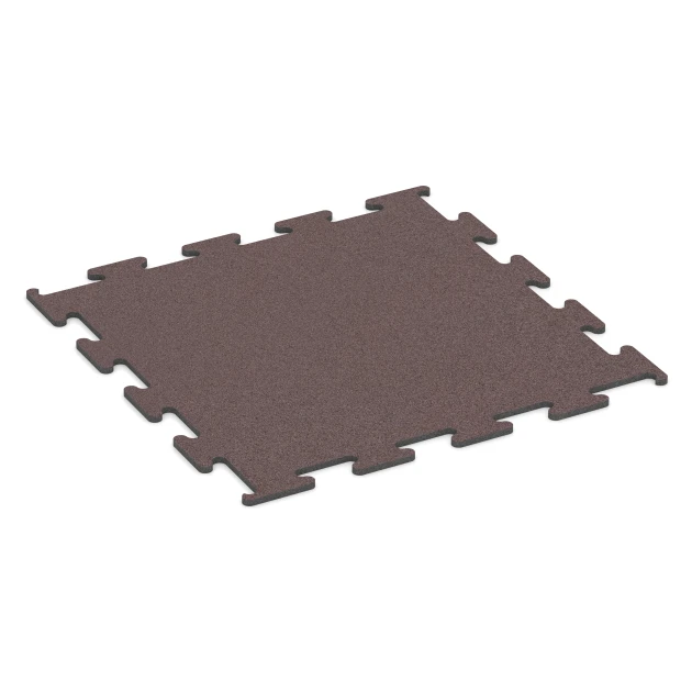 Fitness Performance Elite Trainingsboden von WARCO im Farbdesign Mineralrot mit den Abmessungen 100 x 100 x 1,5 cm | 1,00 m². Produktfoto von Artikel 6147 in der Aufsicht von schräg vorne.