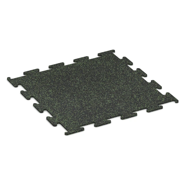 Fitness Performance Elite Trainingsboden von WARCO im Farbdesign Leicht Grün Gesprenkelt mit den Abmessungen 100 x 100 x 1,5 cm | 1,00 m². Produktfoto von Artikel 3759 in der Aufsicht von schräg vorne.