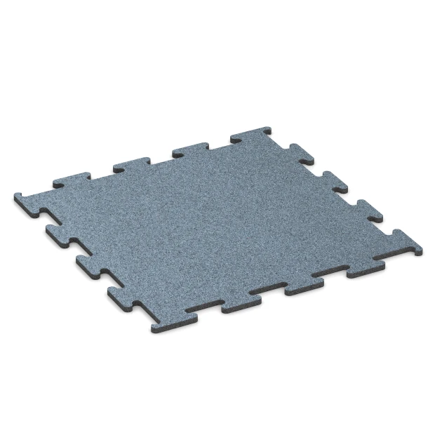 Fitness Performance Elite Trainingsboden von WARCO im Farbdesign Altsilber mit den Abmessungen 50 x 50 x 1 cm | 0,25 m². Produktfoto von Artikel 6164 in der Aufsicht von schräg vorne.