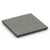Fallschutzmatte EPDM – 120 cm von WARCO im Farbdesign Grauer Granit mit den Abmessungen 50 x 50 x 4 cm | 0,25 m². Produktfoto von Artikel 6423 in der Aufsicht von schräg vorne.