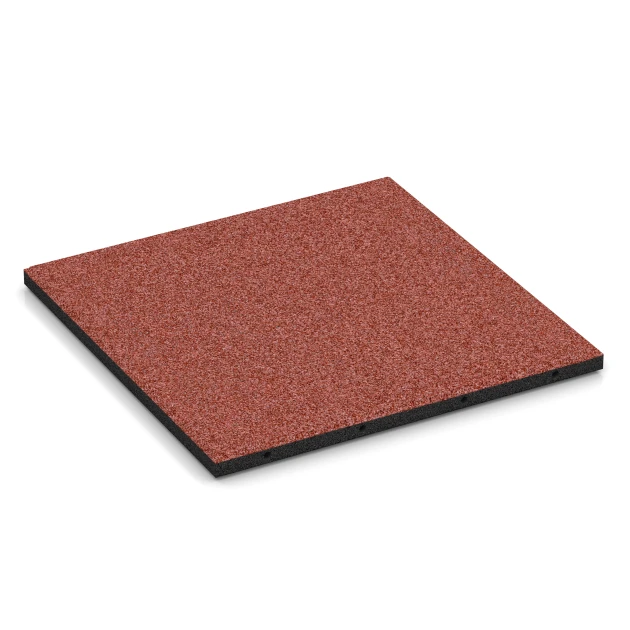 Terrassenplatte Classic von WARCO im Farbdesign Tomatenrot mit den Abmessungen 50 x 50 x 3 cm. Produktfoto von Artikel 6179 in der Aufsicht von schräg vorne.