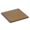 Fallschutzmatte EPDM – 90 cm von WARCO im Farbdesign Terra Cotta mit den Abmessungen 50 x 50 x 3 cm | 0,25 m². Produktfoto von Artikel 6416 in der Aufsicht von schräg vorne.